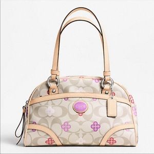 Coach Peyton Signature Clover Satchel Bag